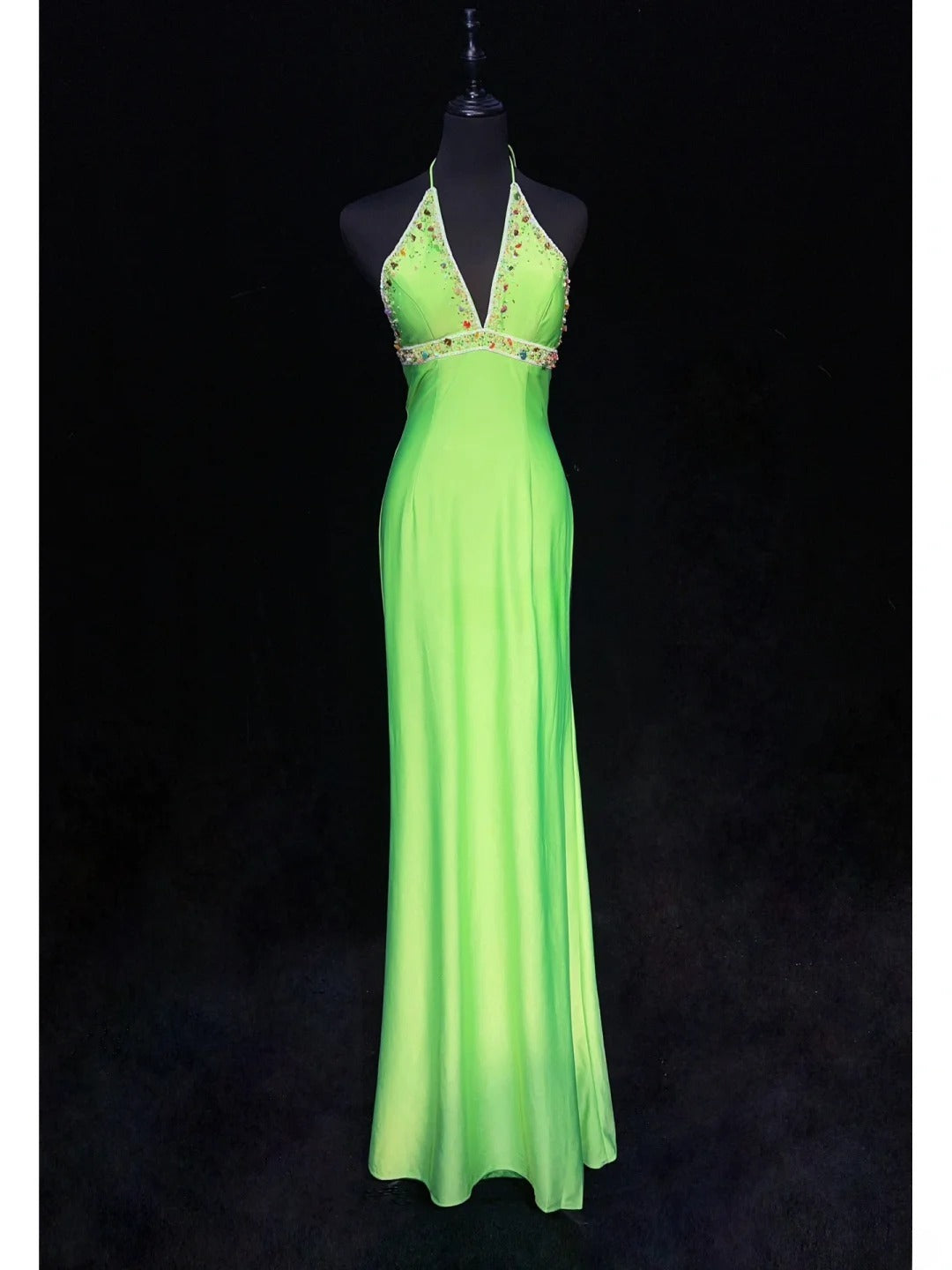 Stunning Prom Dress Halter Beading Evening Dress Gala Dress Party Dress D2907