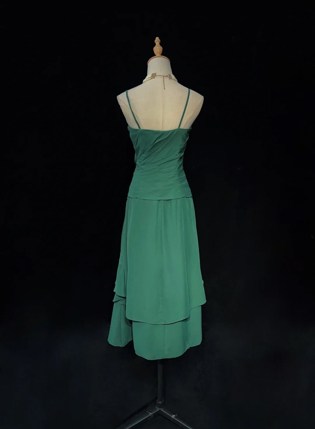 Charming Prom Dresses Spaghetti Straps Pleated Ruffle Evening Dress Gala Dress D2918