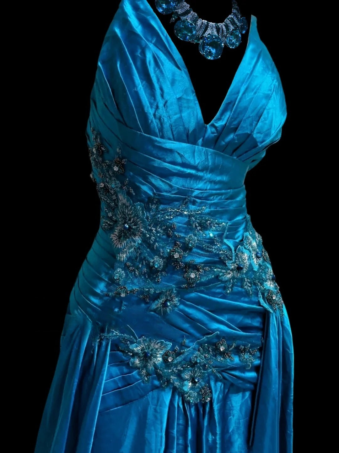 Gorgeous Prom Dress V-neck Pleated Gala Dress Evening Dress D2832