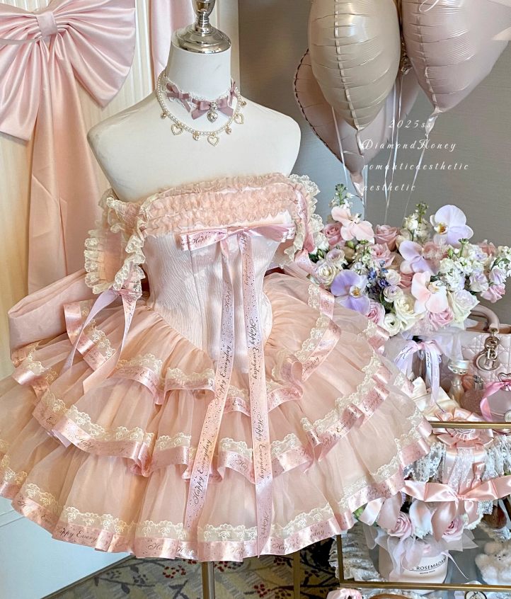 Cute Short Prom Dress Off Shoulder Pleated Tiered Homecoming Dress Birthday Party Dress D2935
