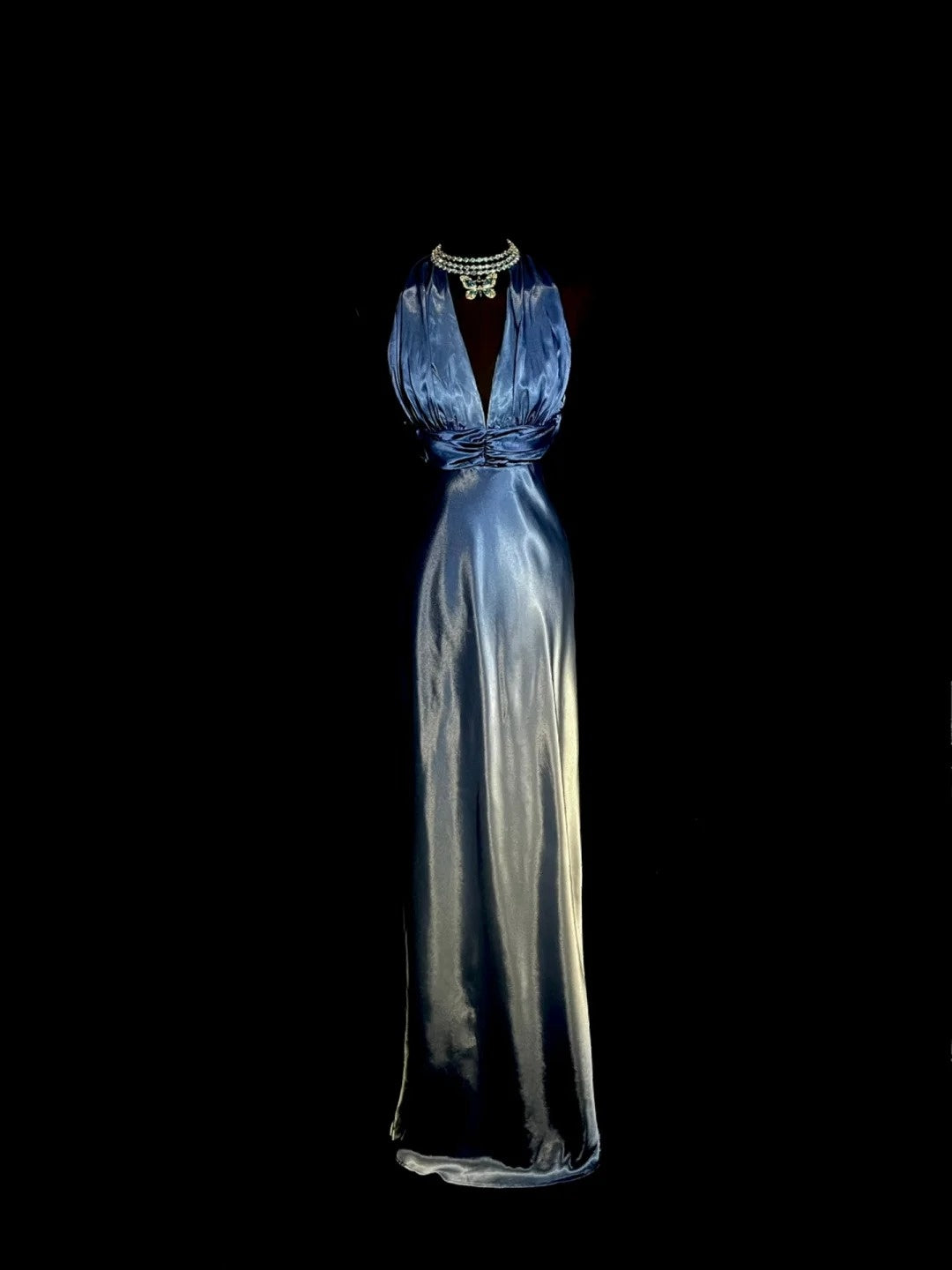 Elegant Prom Dress Gradient V-neck Pleated Gala Dress Evening Dress Party Dress D2952