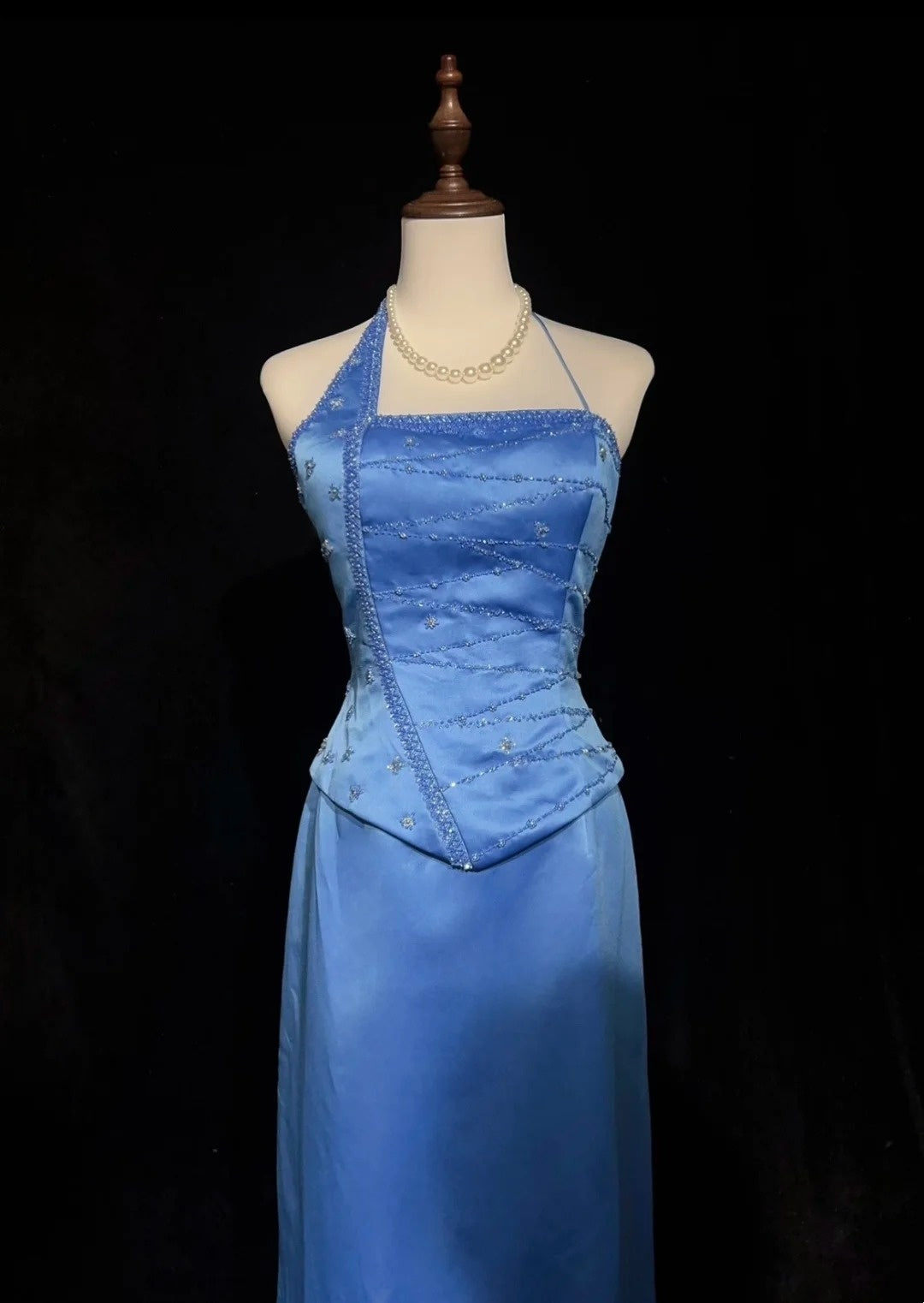 Charming Prom Dress A Line Asymmetrical Neck Long Evening Dresses Gala Dress D2985