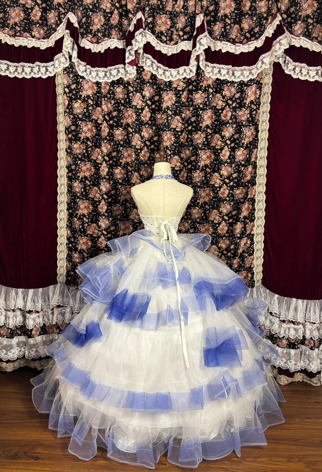 Pretty Prom Dress Halter Pleated Tulle Evening Dress Birthday Party Dress Ball Gown D3020