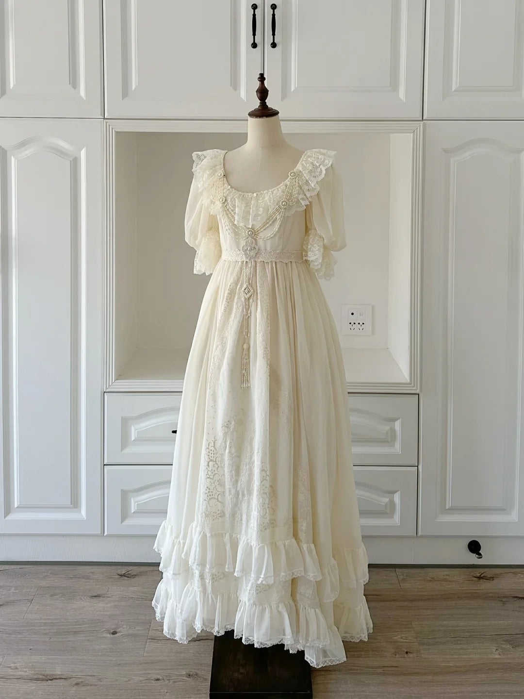 Elegant Prom Dress Crew Neck Pleated Evening Dress Birthday Party Dress Gala Dress D3022