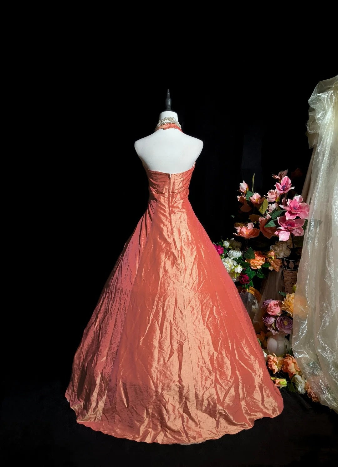Superbe robe de bal dos nu plissée, robe de soirée, robe de bal, robe de gala D3101