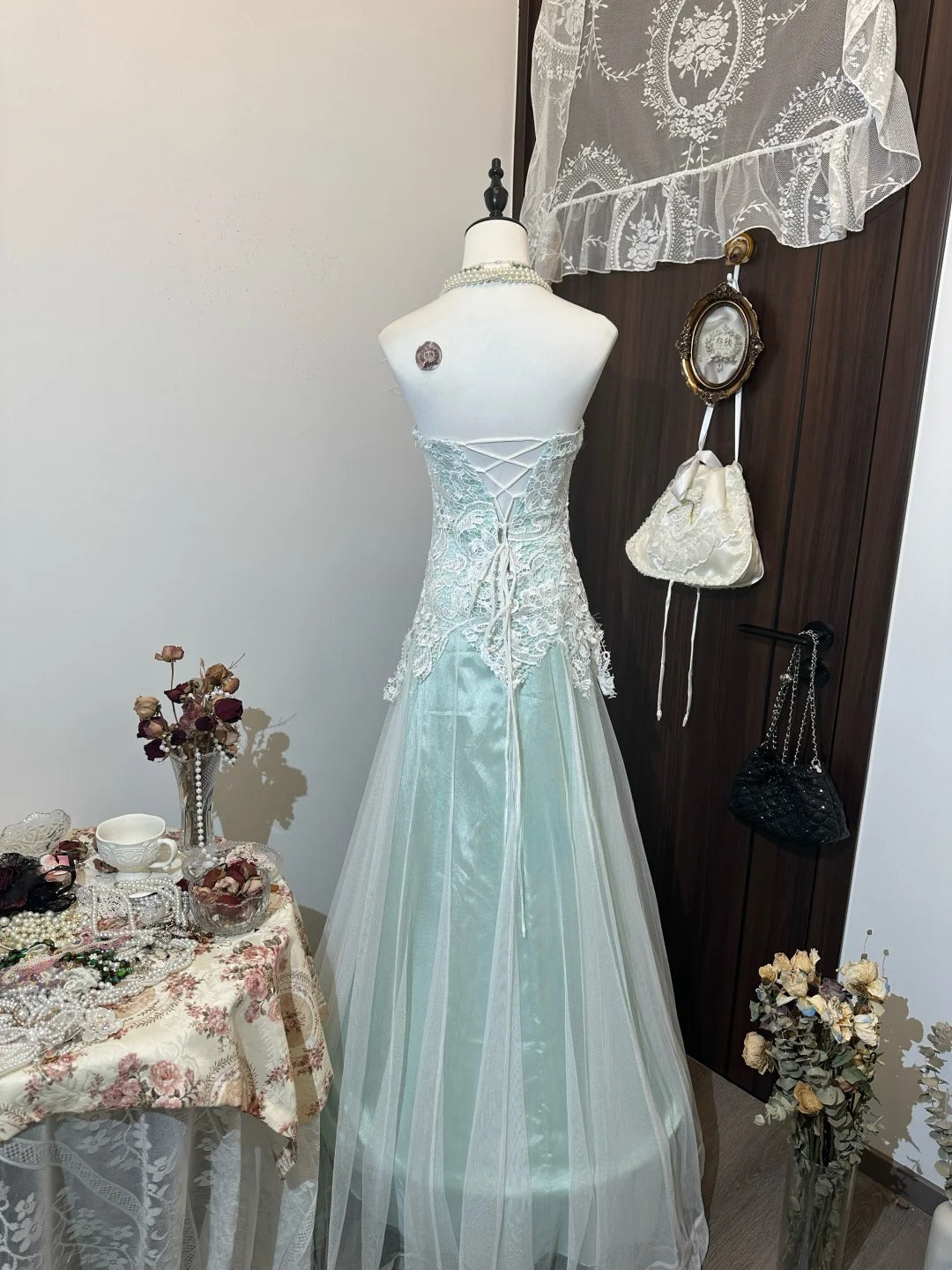 Pretty Prom Dress A Line Sweetheart Tulle Evening Dress Gala Dress D3133