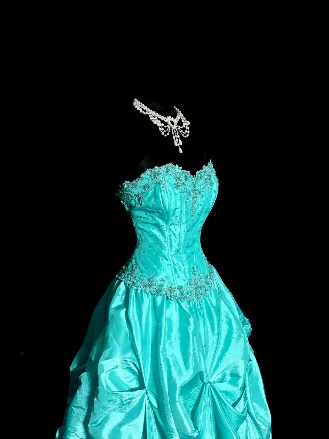 Jolie robe de bal plissée en cœur, robe de soirée, robe de Quinceanera D3198