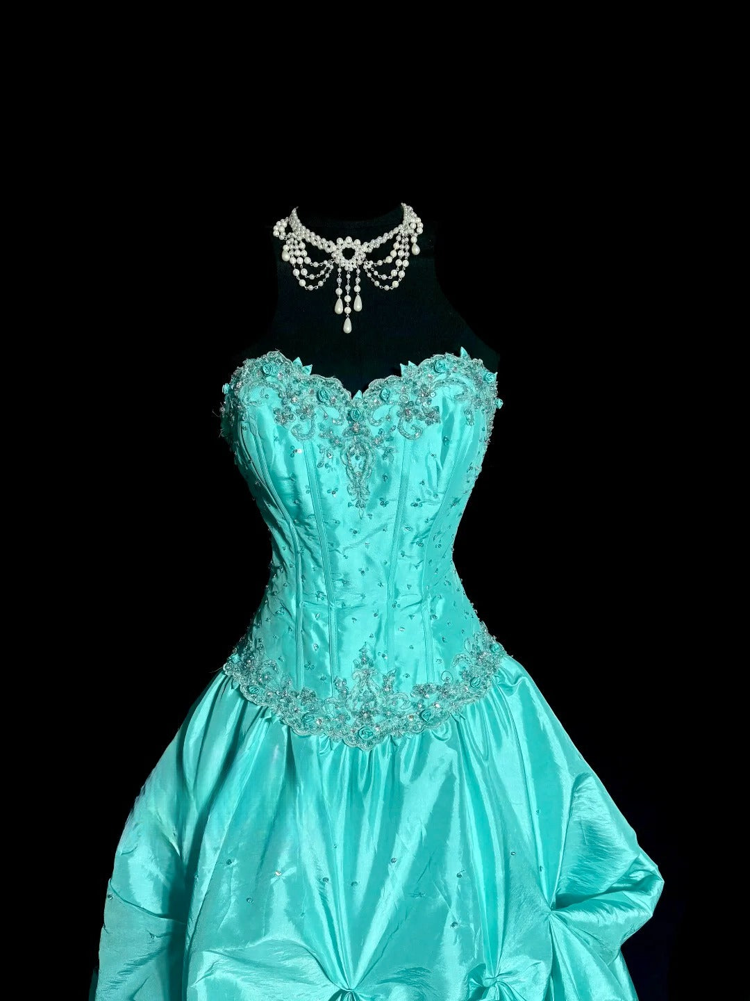 Jolie robe de bal plissée en cœur, robe de soirée, robe de Quinceanera D3198