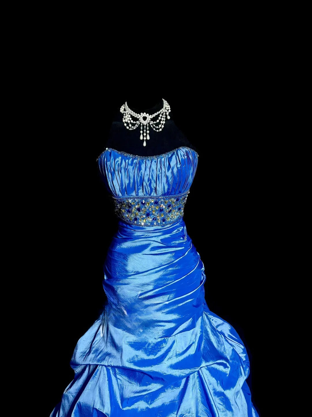 Charmante robe de bal bustier plissée sirène robe de soirée robe de gala D3199