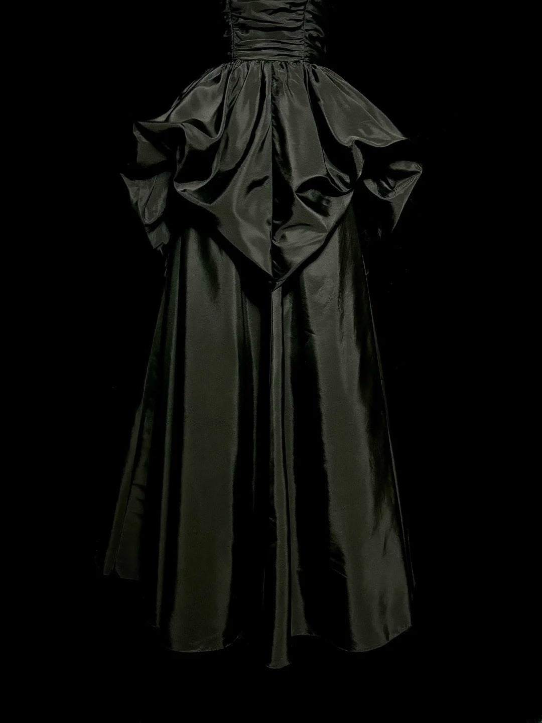 Beauty Prom Dress Black Sweetheart Pleated Long Prom Dress Evening Dress D3201