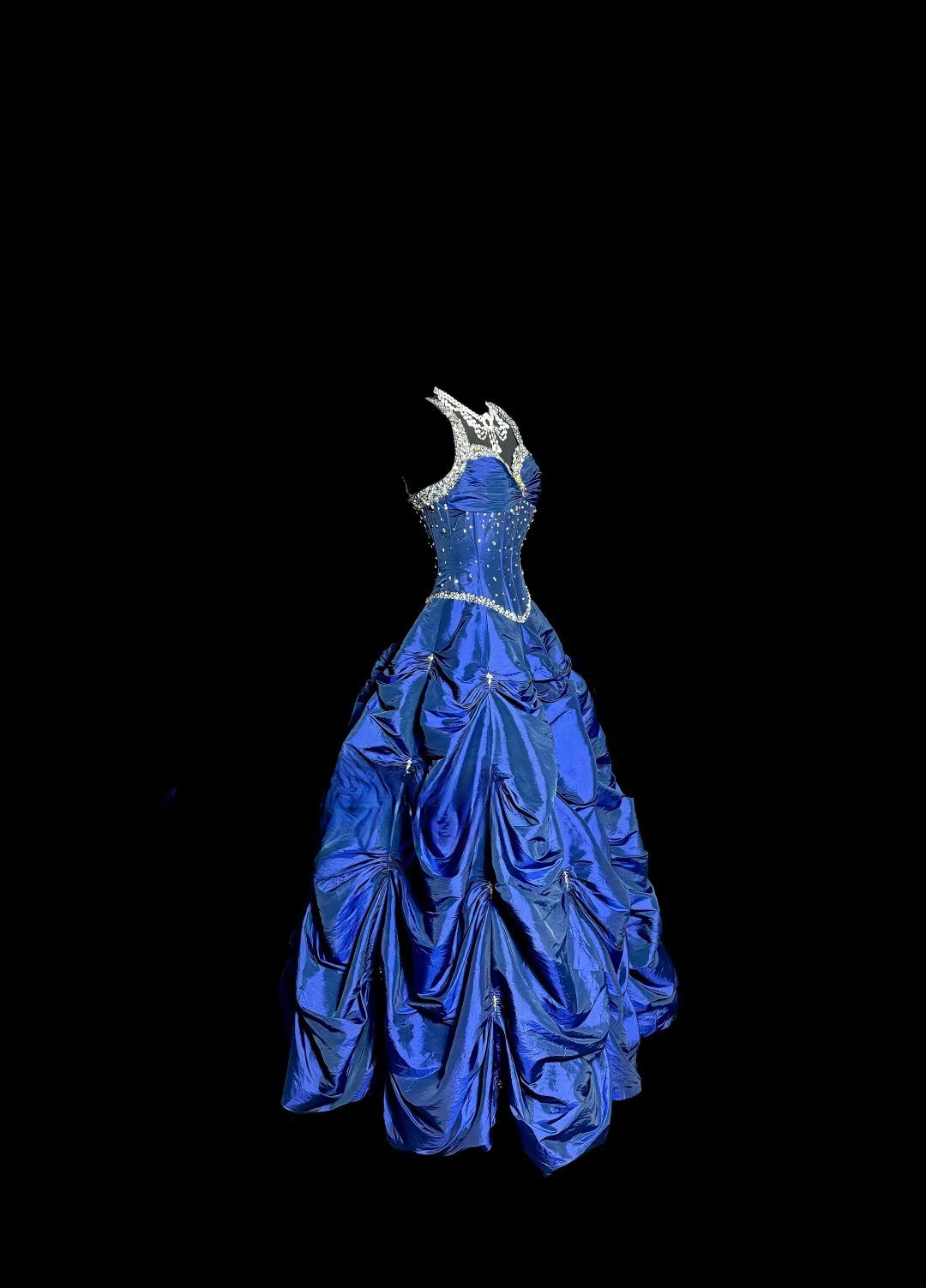 Charming Prom Dress Blue Spaghetti Straps Pleated Long Prom Dress Birthday Dress Ball Gown D3202