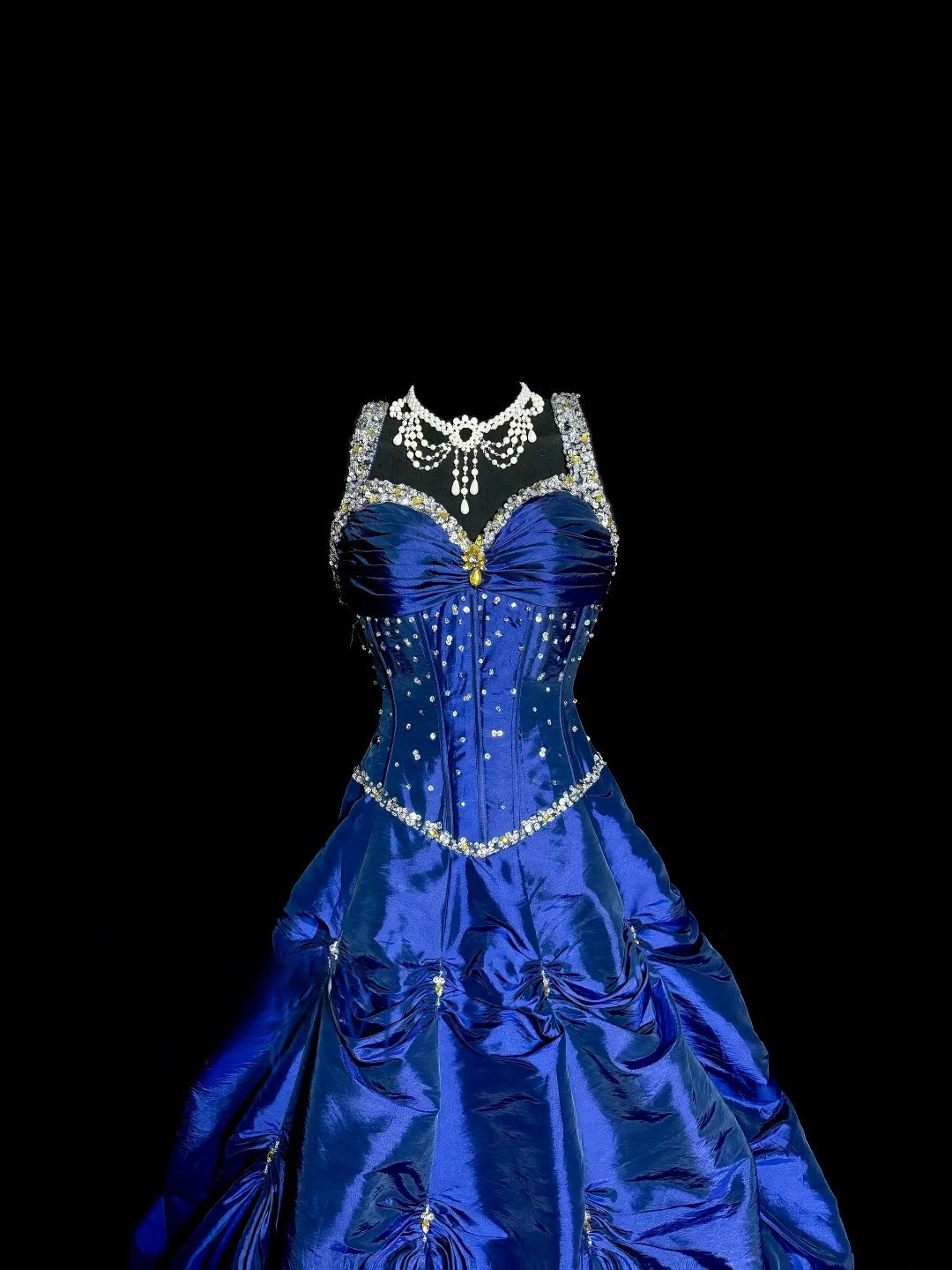 Charming Prom Dress Blue Spaghetti Straps Pleated Long Prom Dress Birthday Dress Ball Gown D3202