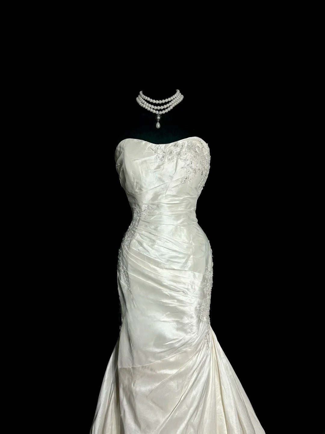 Elegant Wedding Dress Sweetheart Pleated Mermaid Wedding Dress D3205