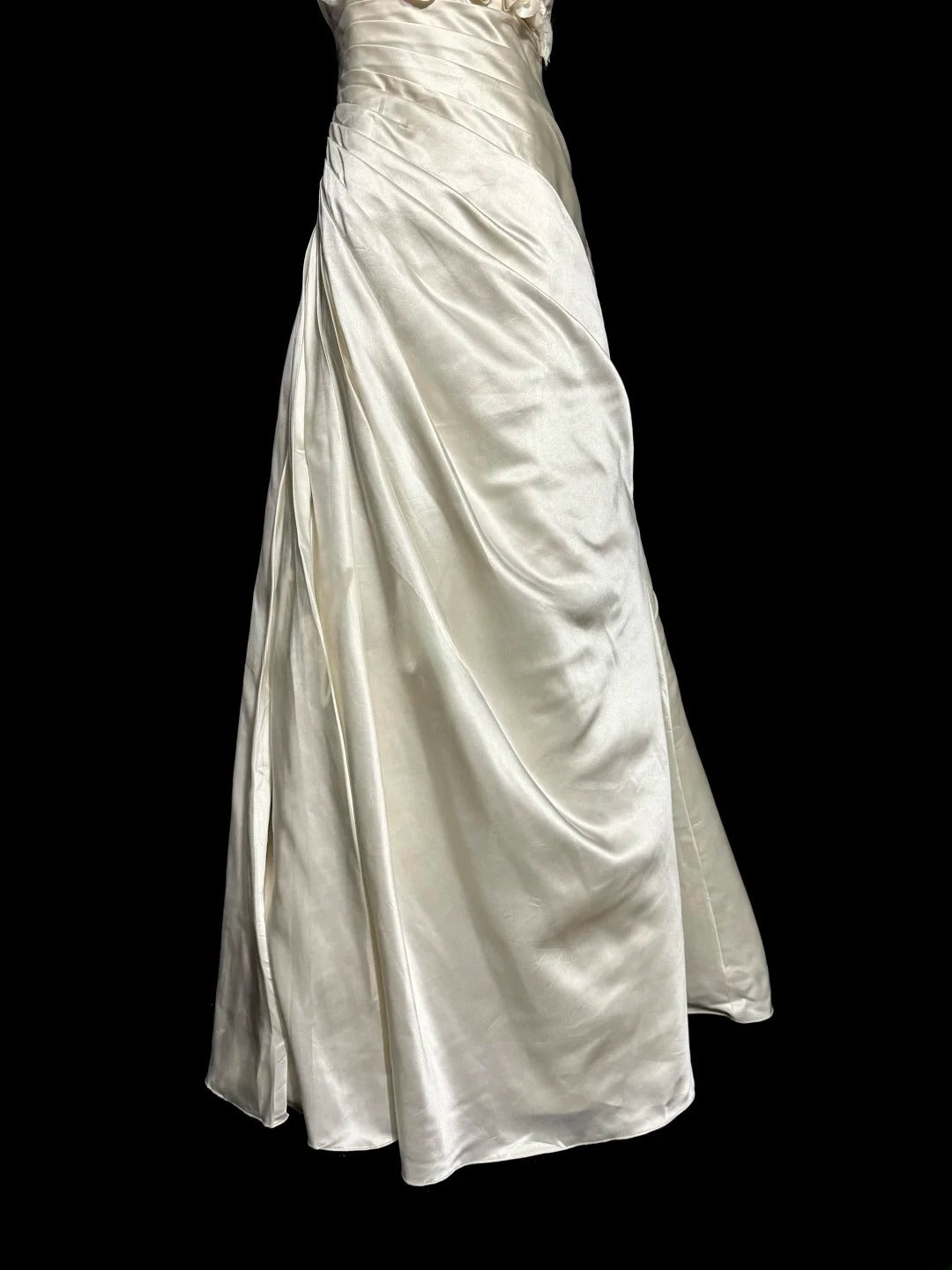 Pretty Wedding Dress A Line One Shoulder Pleated Wedding Dress D3212