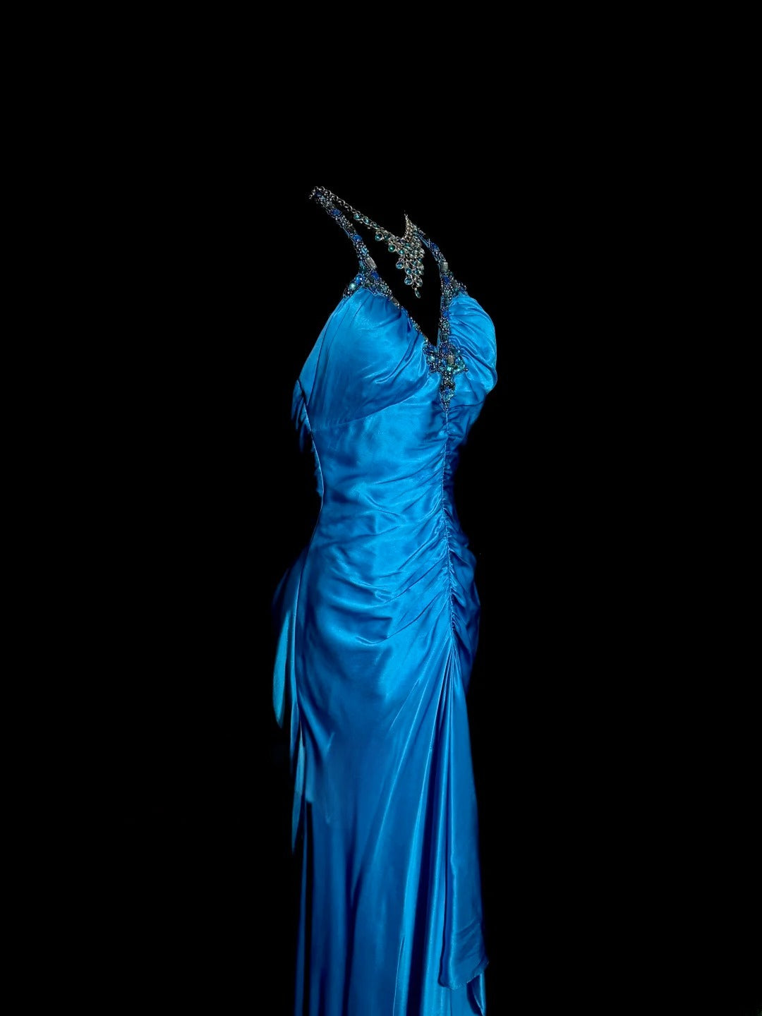 Gorgeous Prom Dress Halter Pleated Asymmetrical Hem Evening Dress Cocktail Dress Birthday Party Dress D3213