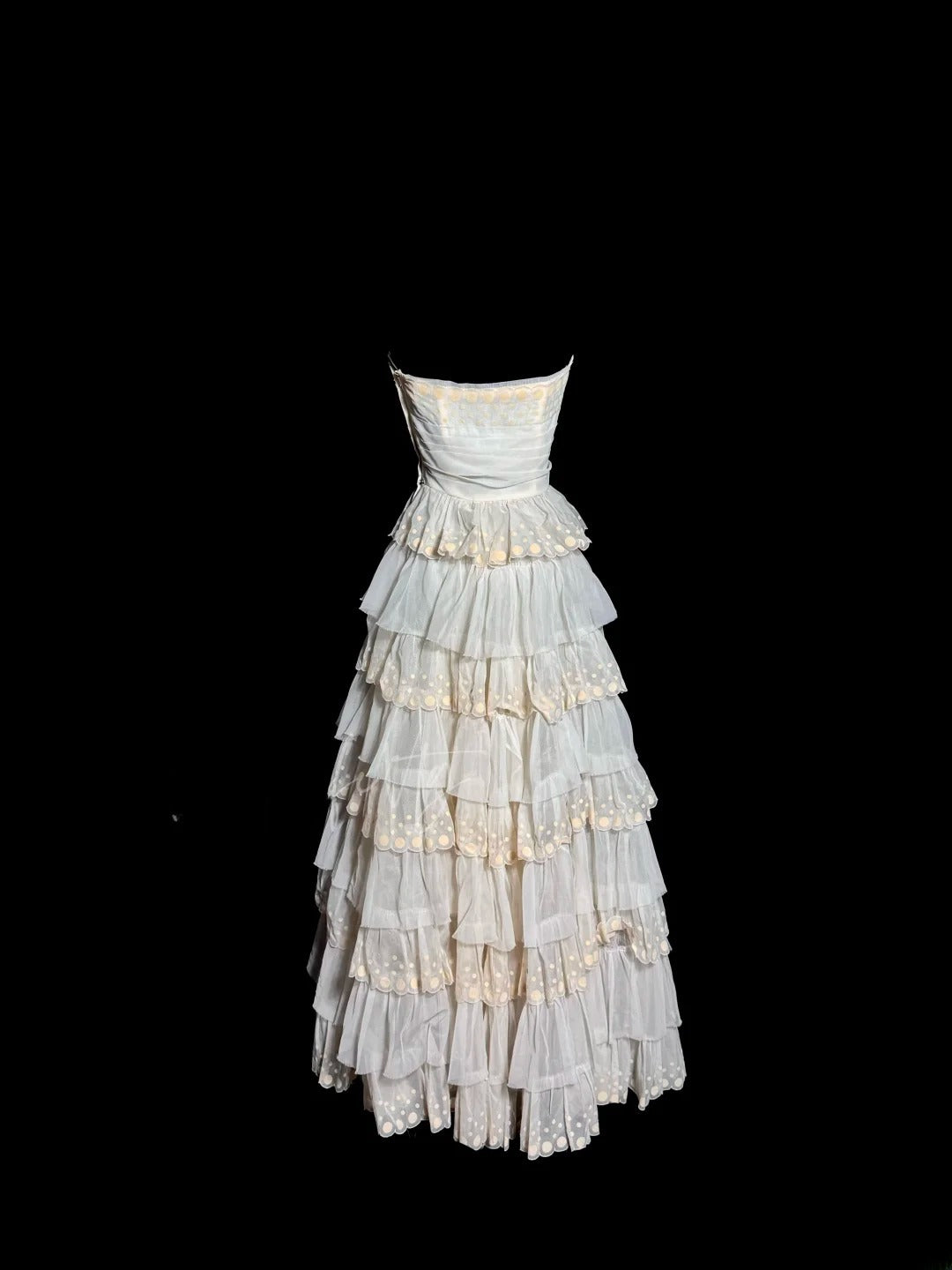Beauty Wedding Dress A Line Strapless Pleated Tiered Wedding Dress D3217