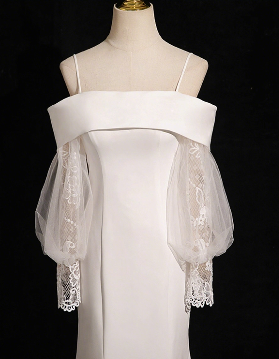 Charming Wedding Dress Off Shoulder Mermaid Wedding Dress D3291