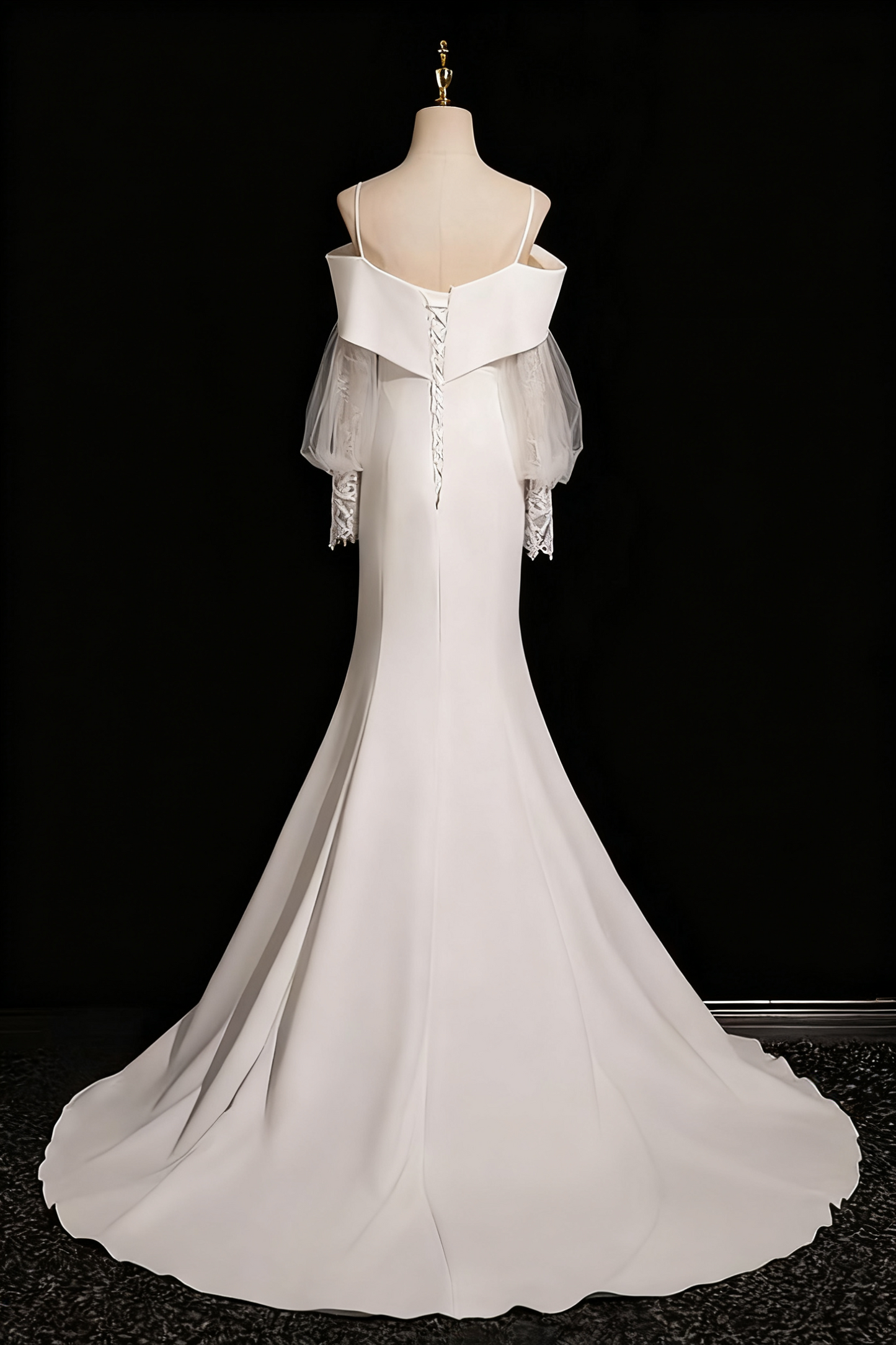 Charming Wedding Dress Off Shoulder Mermaid Wedding Dress D3291