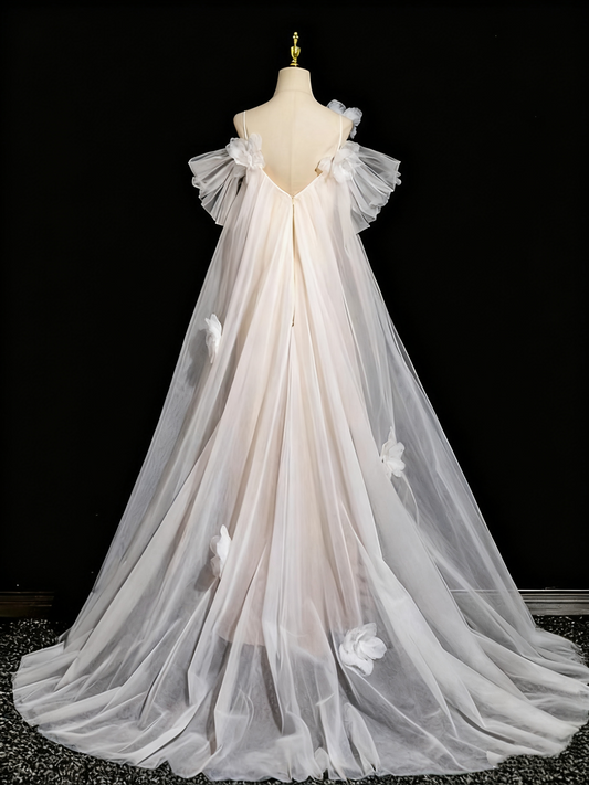 Robe de bal de beauté trapèze à épaules dénudées en tulle, robe de soirée, robe de fête d'anniversaire, D3307