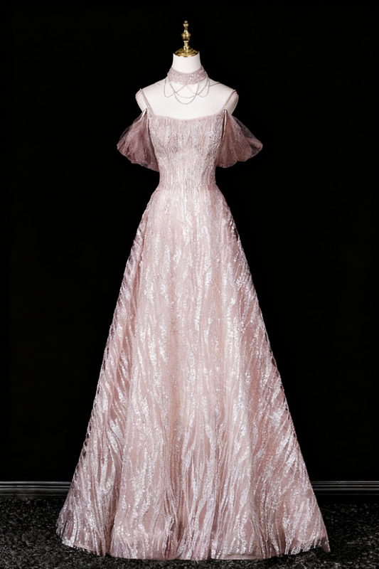 Robe de bal trapèze plissée à bretelles spaghetti, robe de soirée, robe de fête d'anniversaire, D3309