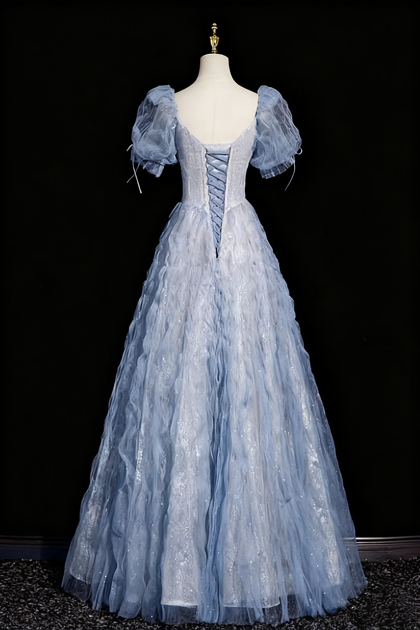 Superbe robe de bal trapèze à col en V et plissée, tenue de soirée pour anniversaire, D3315