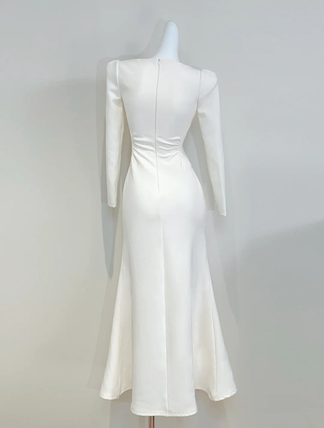 Robe de bal minimaliste, col carré, plissée, style sirène, robe de cocktail, robe de soirée D3346