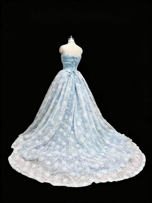 Charmante robe de bal bustier plissée pour les 16 ans, robe de soirée, robe de bal D3381