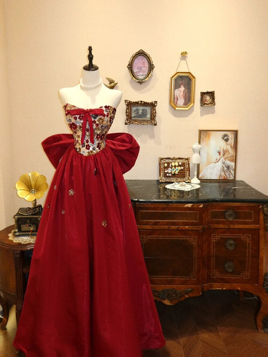 Robe de bal trapèze plissée en forme de cœur, tenue de soirée, de gala, d'anniversaire, D3416