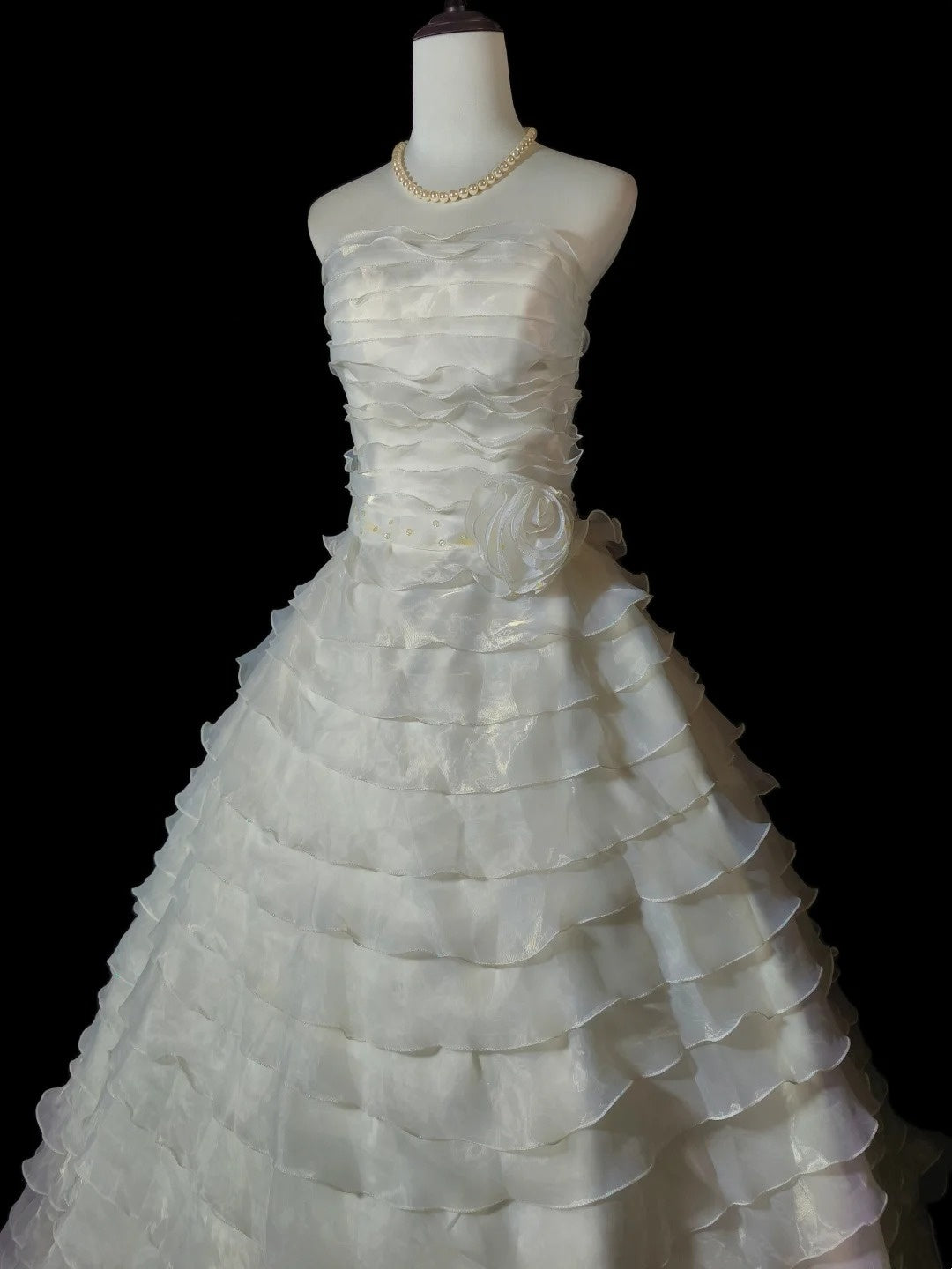 Beauty Brautkleid A-Linie Herzausschnitt Plissee Brautkleid D3302
