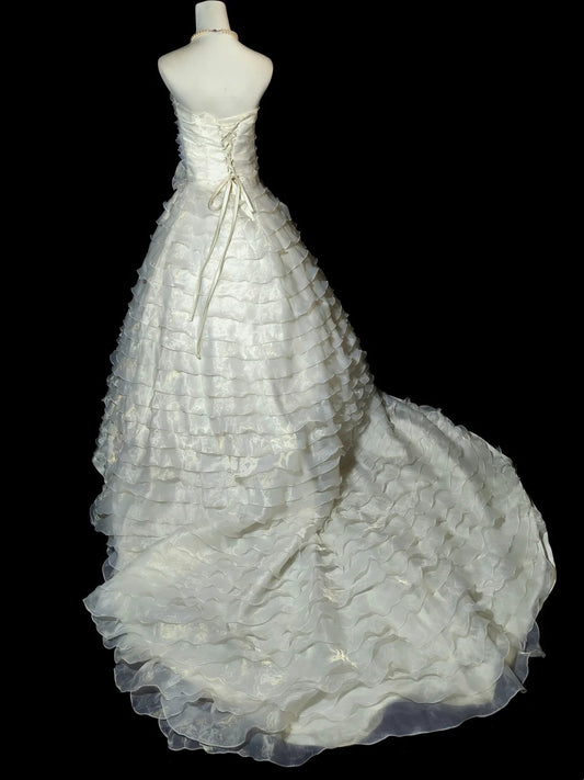 Beauty Brautkleid A-Linie Herzausschnitt Plissee Brautkleid D3302