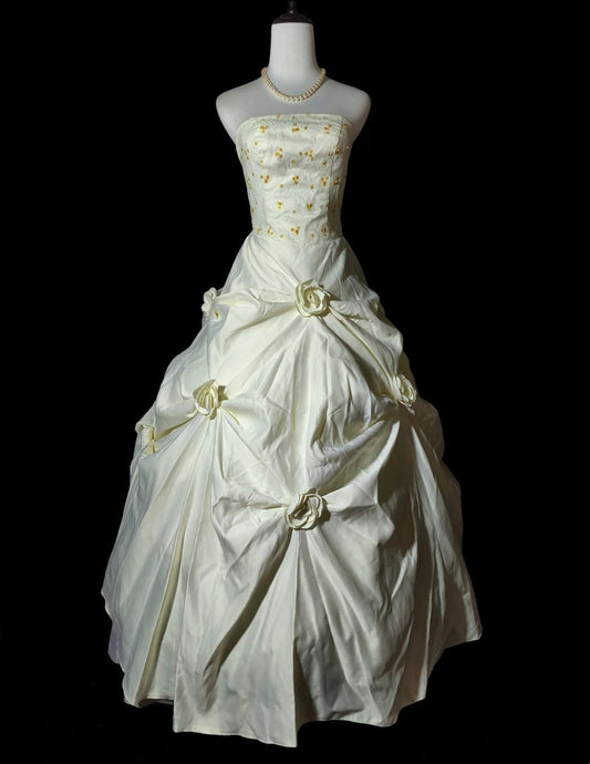 Beauty Brautkleid A-Linie Herzausschnitt Plissee Brautkleid D3302