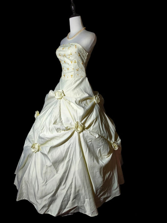 Beauty Brautkleid A-Linie Herzausschnitt Plissee Brautkleid D3302