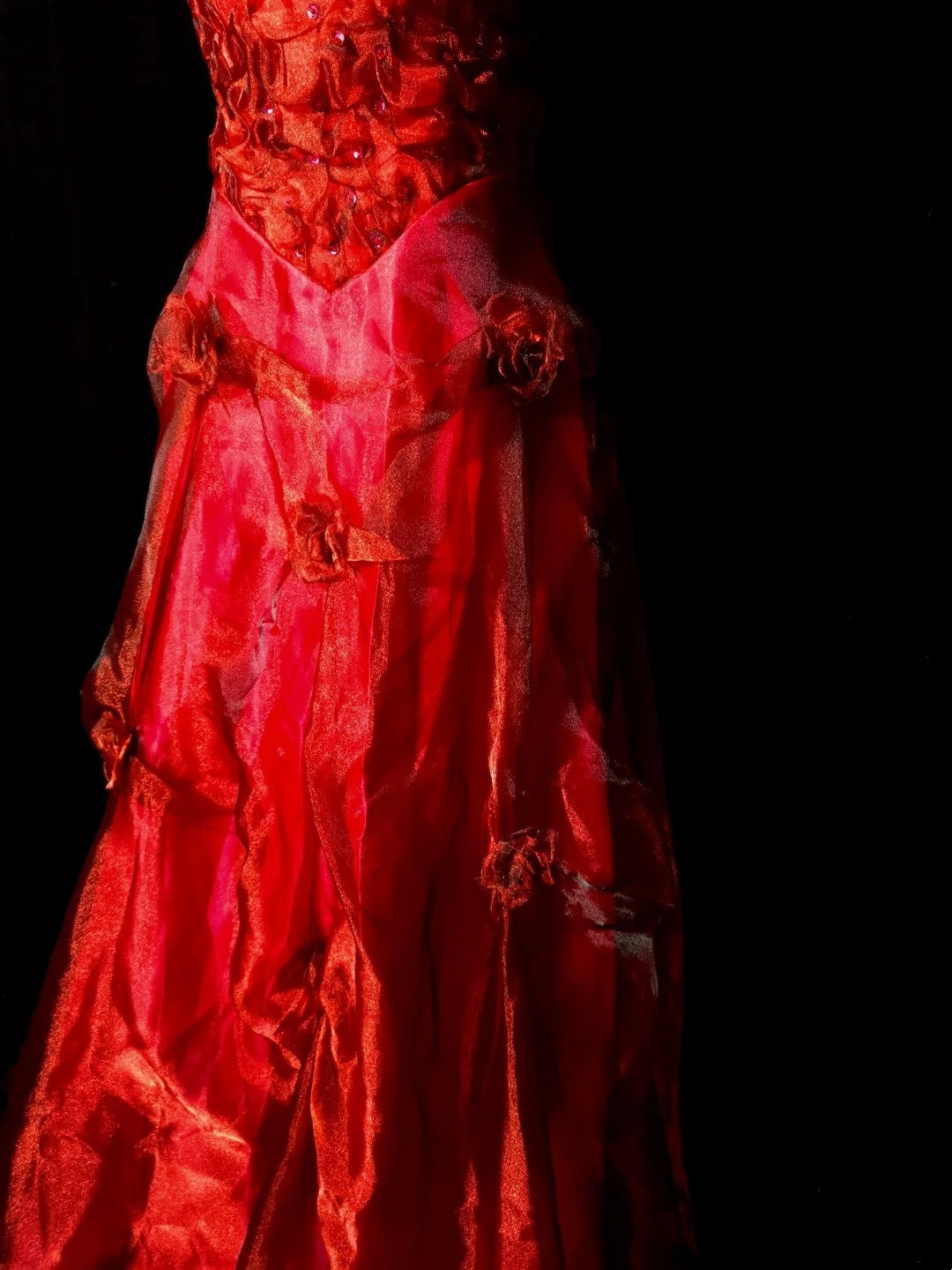 Glänzendes Ballkleid mit herzförmigem Pailletten-Meerjungfrauen-Abendkleid, Galakleid, Geburtstagspartykleid, D3415