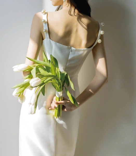 Beauty Brautkleid A-Linie Herzausschnitt Plissee Brautkleid D3302