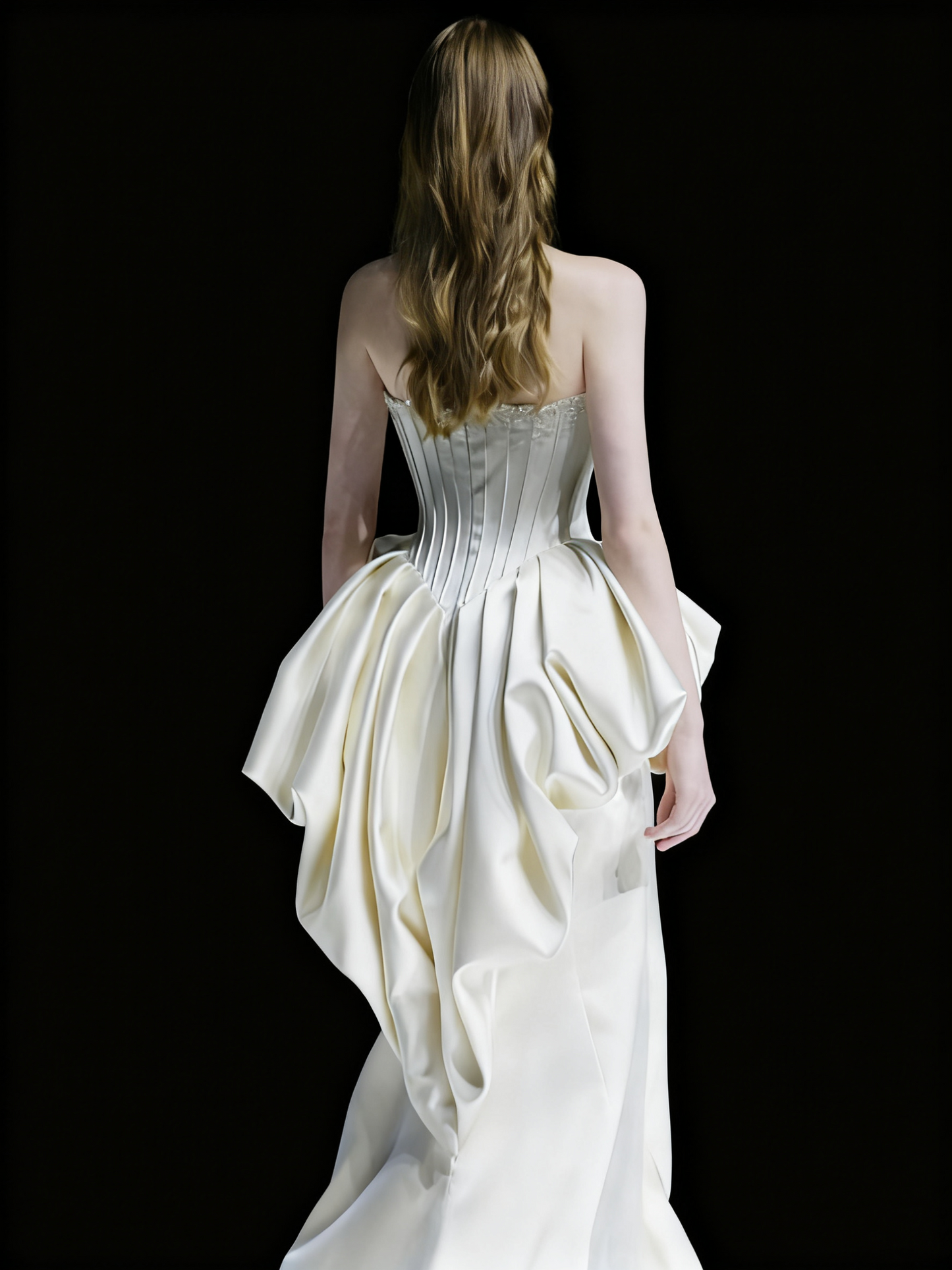 Beauty Brautkleid A-Linie Herzausschnitt Plissee Brautkleid D3302