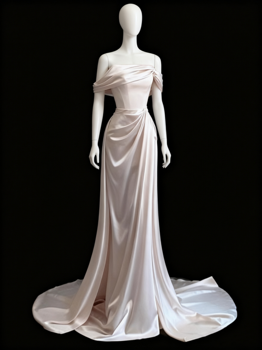 Beauty Brautkleid A-Linie Herzausschnitt Plissee Brautkleid D3302