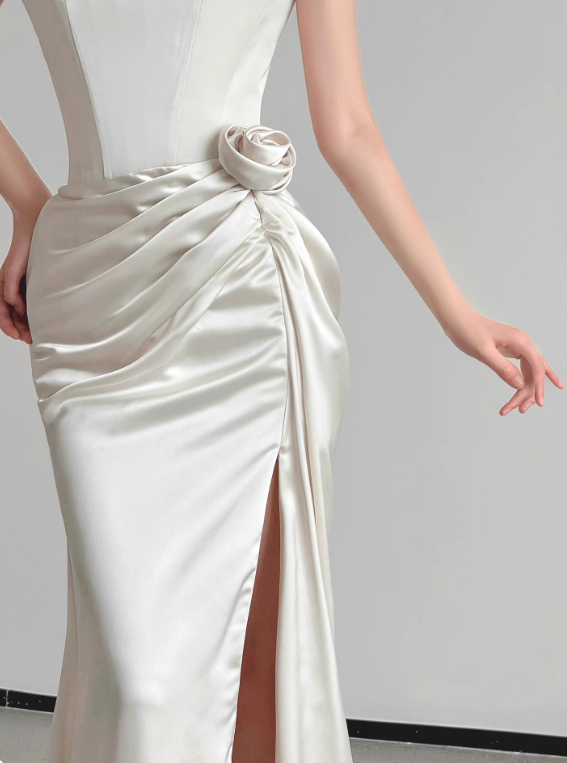 Beauty Brautkleid A-Linie Herzausschnitt Plissee Brautkleid D3302