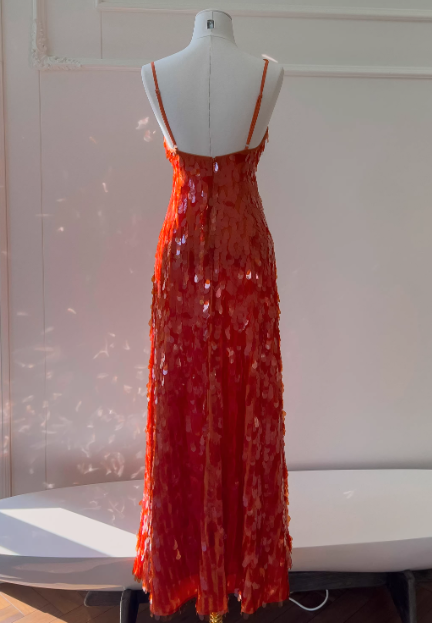 Robe de bal brillante à paillettes et col en cœur, robe de soirée sirène, robe de gala, robe de fête d'anniversaire, D3415