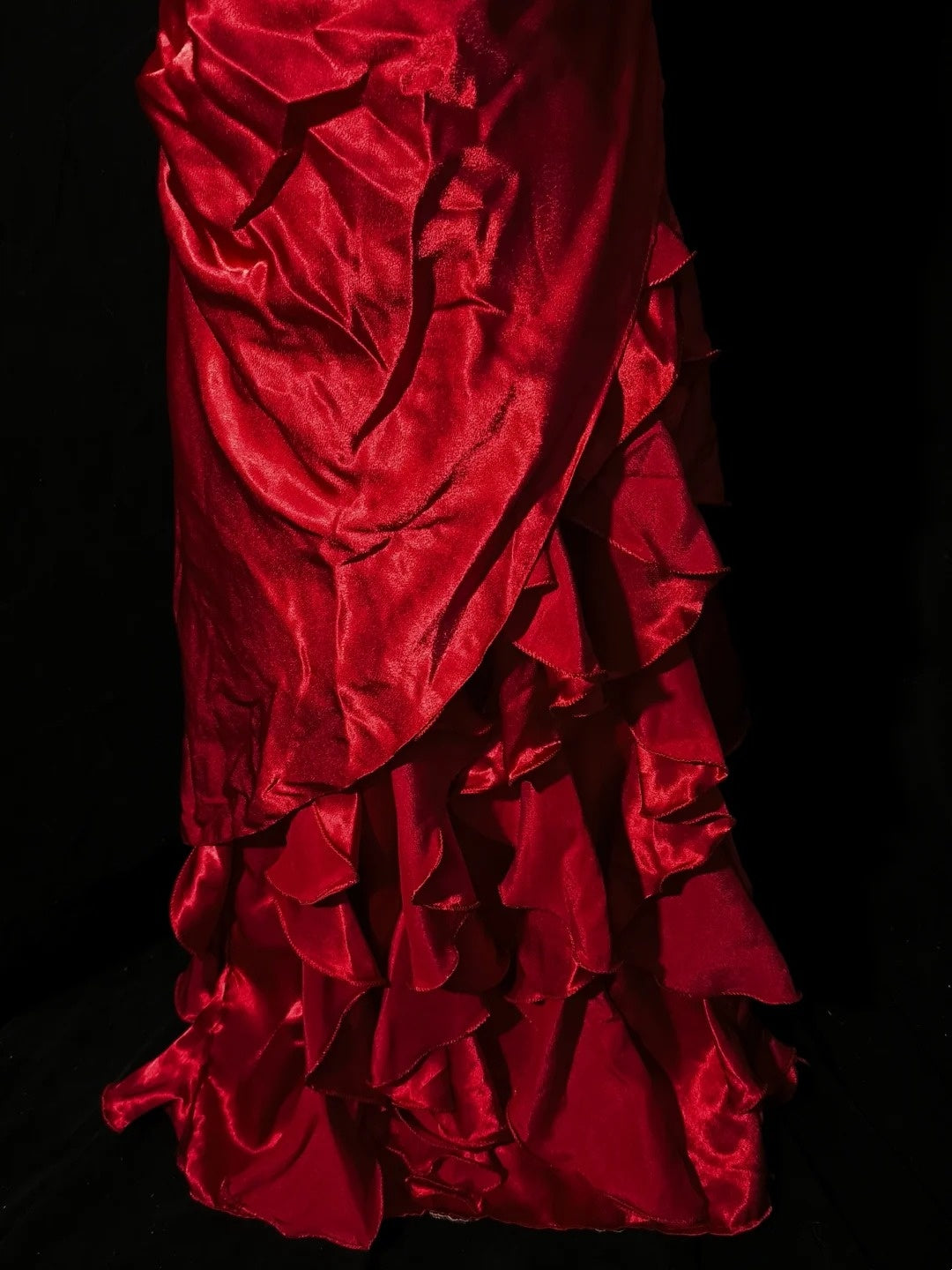 Stunning Prom Dress A Line Strapless Pleated Tiered Evening Dress Gala Dress D3529