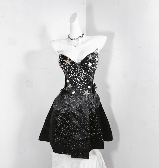 Robe de bal brillante à paillettes et col en cœur, robe de soirée sirène, robe de gala, robe de fête d'anniversaire, D3415