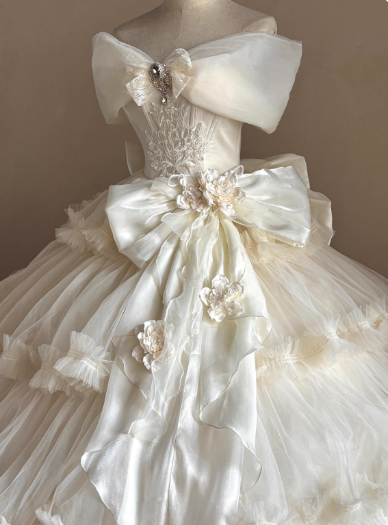 Popular Prom Dress Off Shoulder Tulle Pleated Evening Gown Sweet 16 Dress Ball Gown D3610