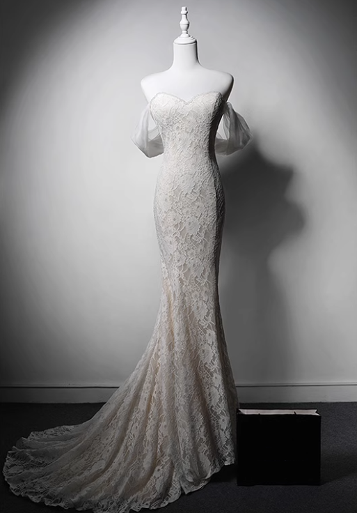 Beauty Brautkleid A-Linie Herzausschnitt Plissee Brautkleid D3302