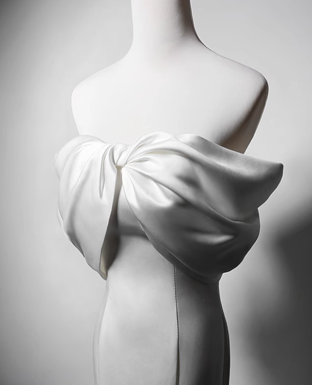 Beauty Brautkleid A-Linie Herzausschnitt Plissee Brautkleid D3302