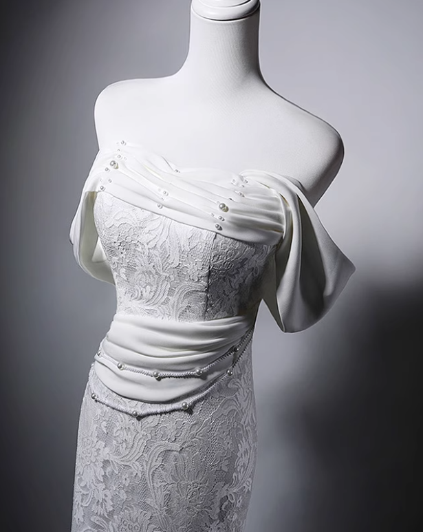 Beauty Brautkleid A-Linie Herzausschnitt Plissee Brautkleid D3302