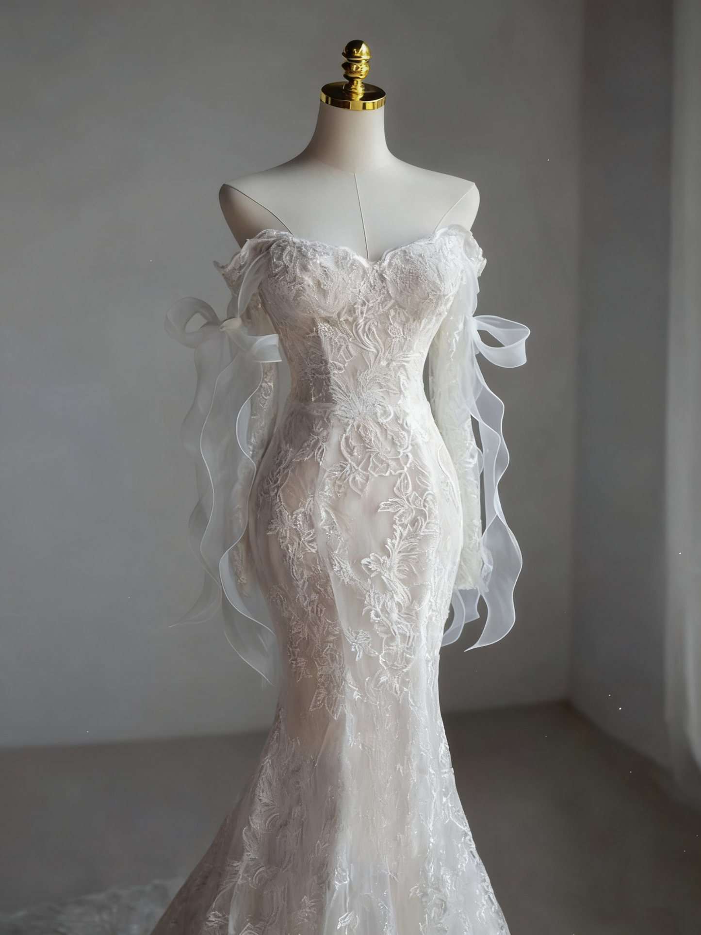 Beauty Brautkleid A-Linie Herzausschnitt Plissee Brautkleid D3302