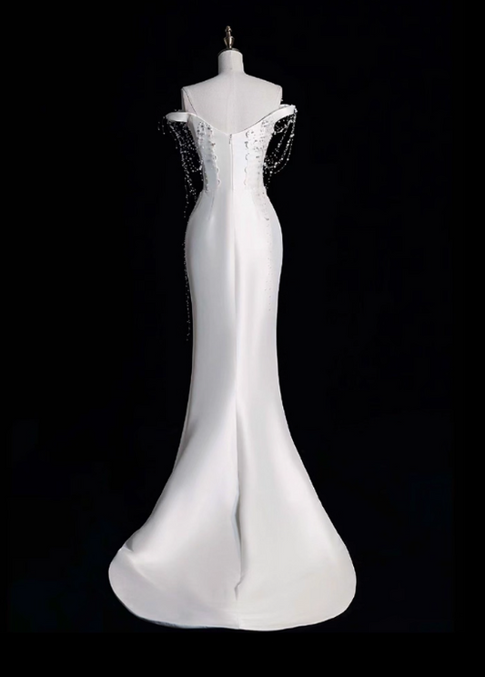 Beauty Brautkleid A-Linie Herzausschnitt Plissee Brautkleid D3302