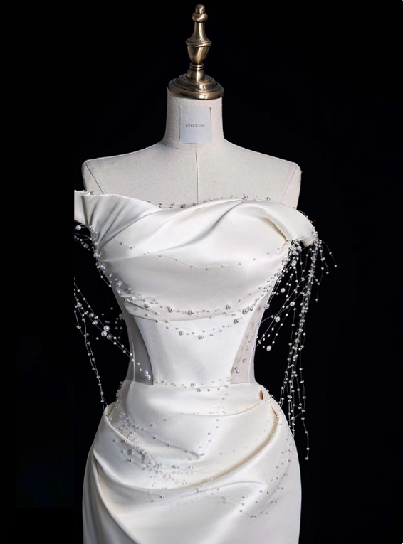 Beauty Brautkleid A-Linie Herzausschnitt Plissee Brautkleid D3302