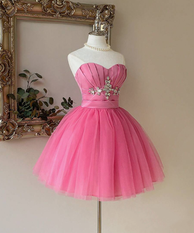 Beauty Homecoming-Kleid Spaghettiträger Plissee Kurzes Ballkleid Geburtstagsparty-Outfits Cocktailkleid D3339