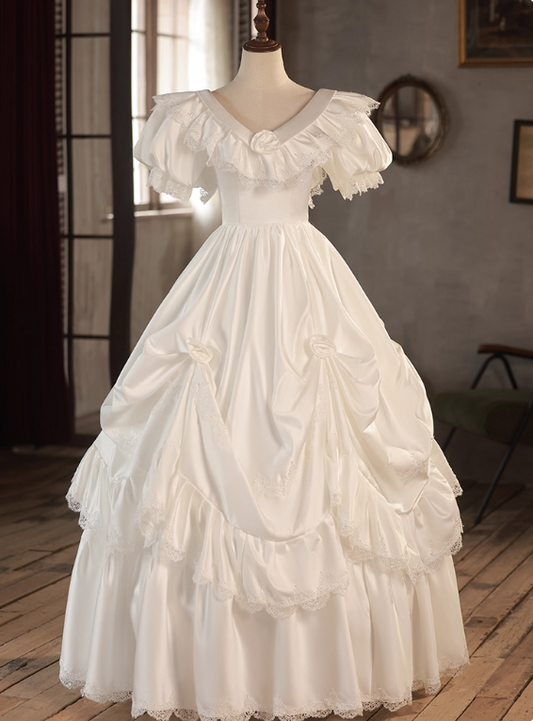 Beauty Brautkleid A-Linie Herzausschnitt Plissee Brautkleid D3302