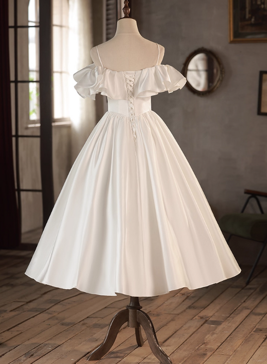 Beauty Brautkleid A-Linie Herzausschnitt Plissee Brautkleid D3302